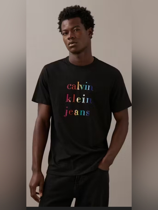 Calvin Klein Jeans Other - Calvin Klein Jeans Black Tee with Multicolor Logo